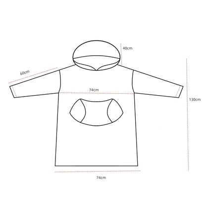 Fleece Hoodie Blanket