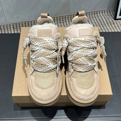 Winter Fur-Lined Sneaker Boots