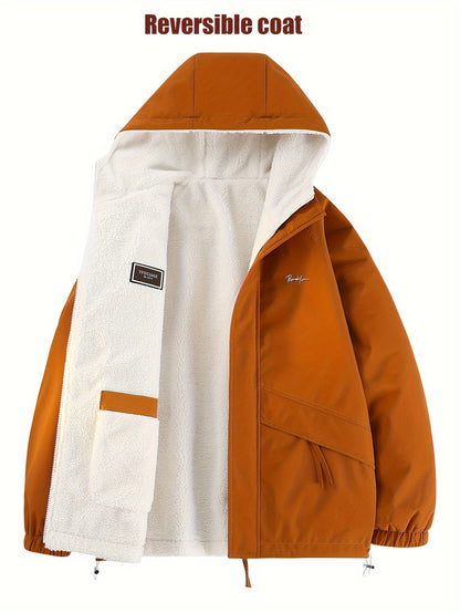 Reversible Embroidered Fleece Jacket