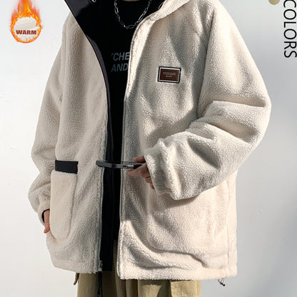 Reversible Embroidered Fleece Jacket