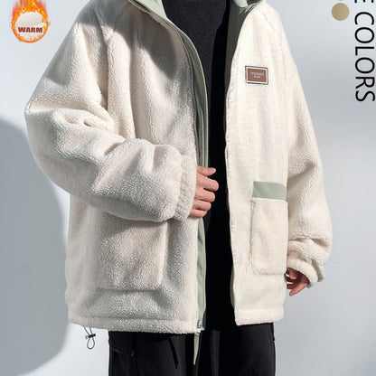 Reversible Embroidered Fleece Jacket