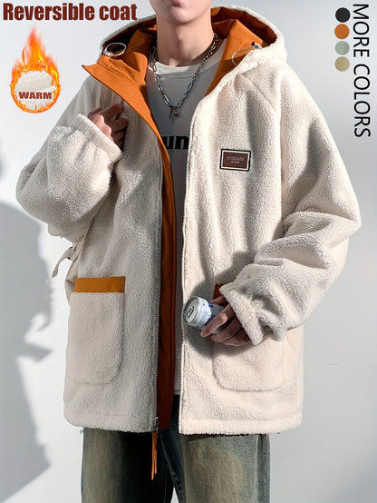 Reversible Embroidered Fleece Jacket